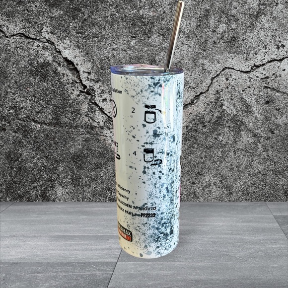 Engine Oil Stainless Steel Tumbler 20oz, hot and cold drinks, trucks, diesel - Picture 3 of 3